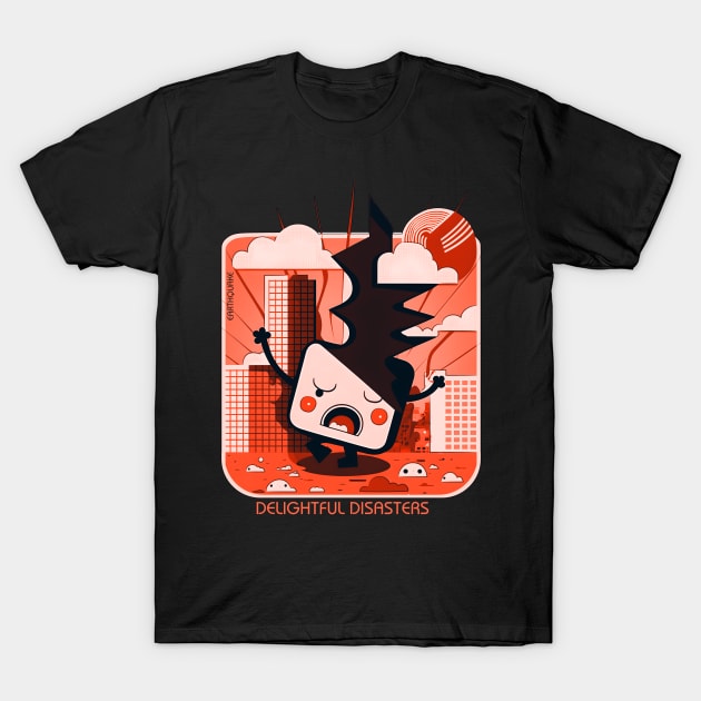 Delightful Disaster - Earthquake T-Shirt by Polyshirt